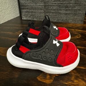 Under Armour Red and Black Shoes